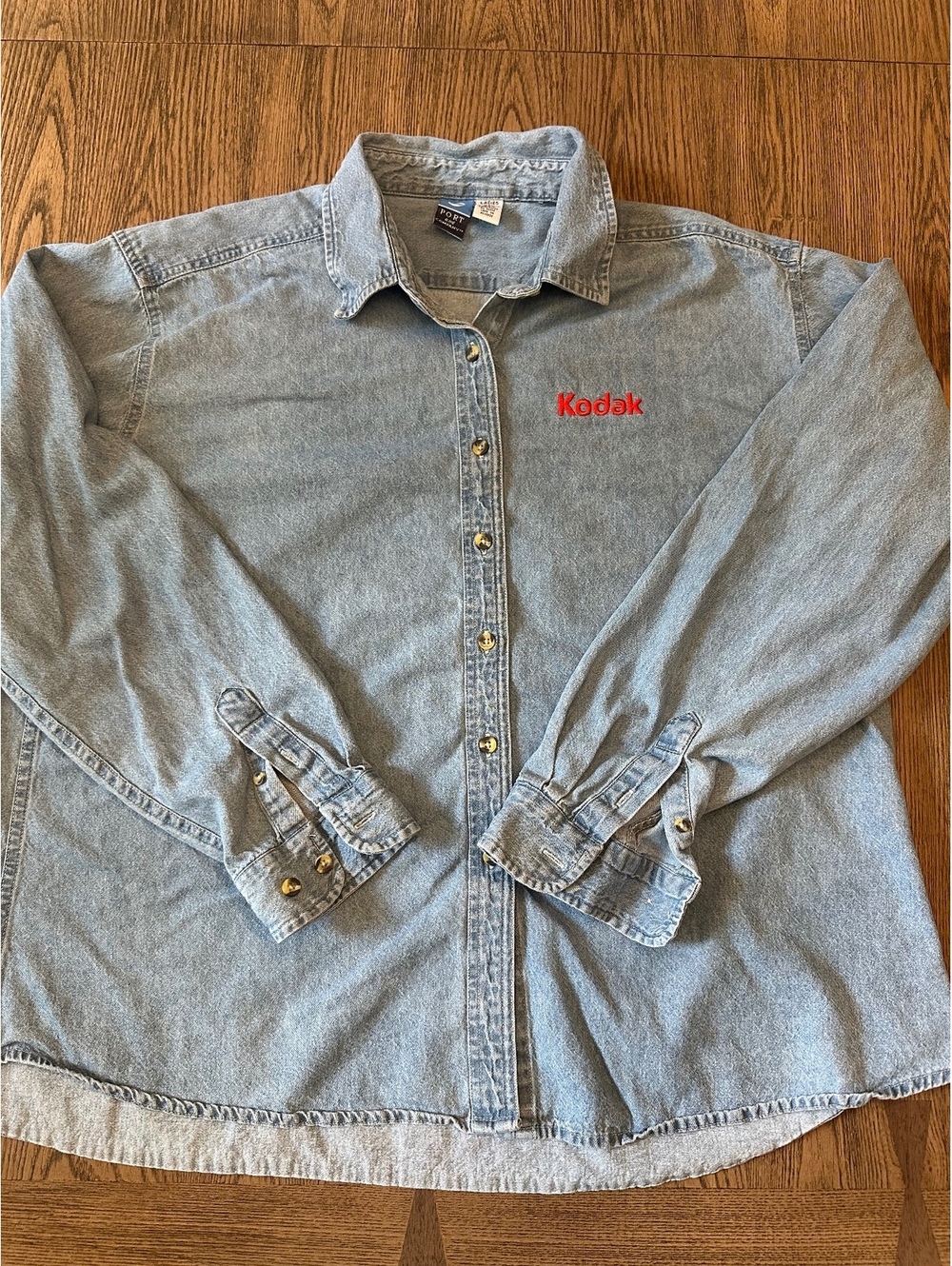 Kodak Embroidered Denim Shirt Ladies XXL